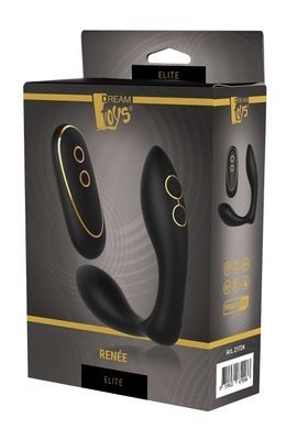 Универсальный вибромассажер с анальной стимуляцией Dream Toys Elite Ren&eacute;e, черный