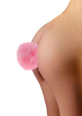 Анальная пробка с кроличьим хвостиком Taboom Bunnytail Buttplug, розовый