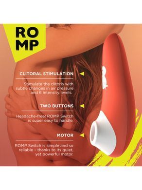 Вакуумный стимулятор клитора ROMP Switch X, оранжевый