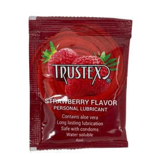 Саше/Лубрикант на водной основе Trustex Strawberry со вкусом клубники, 6 мл