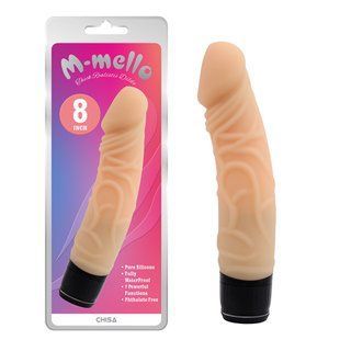 Вібратор&nbsp;силиконовий на батарейках Chisa&nbsp;M-Mello, тілесний