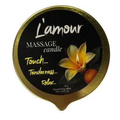 Масажна свічка L'amour Blossoming Neroli золота, 70 мл