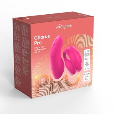 Вибратор для пар We-Vibe Chorus Pro Electric Pink с пультом и приложением, розовый