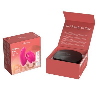 Вибратор для пар We-Vibe Chorus Pro Electric Pink с пультом и приложением, розовый