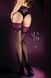Панчохи самофіксуючі Ballerina's Secret з контрастним мереживним верхом, S/M