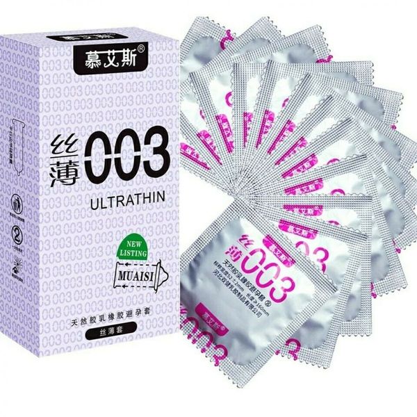 Набір ультратонких презервативів 0,03 мм, Silver 12 шт, Прозрачный