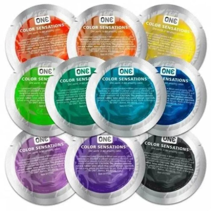 Презерватив классический латексный One Color Sensation со смазкой на силиконовой основе,1 шт.