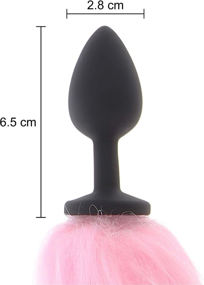 Анальная пробка с хвостом и подсветкой Taboom Unicorn Tail & Buttplug LED
