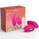 Вибратор для пар We-Vibe Chorus Pro Electric Pink с пультом и приложением, розовый