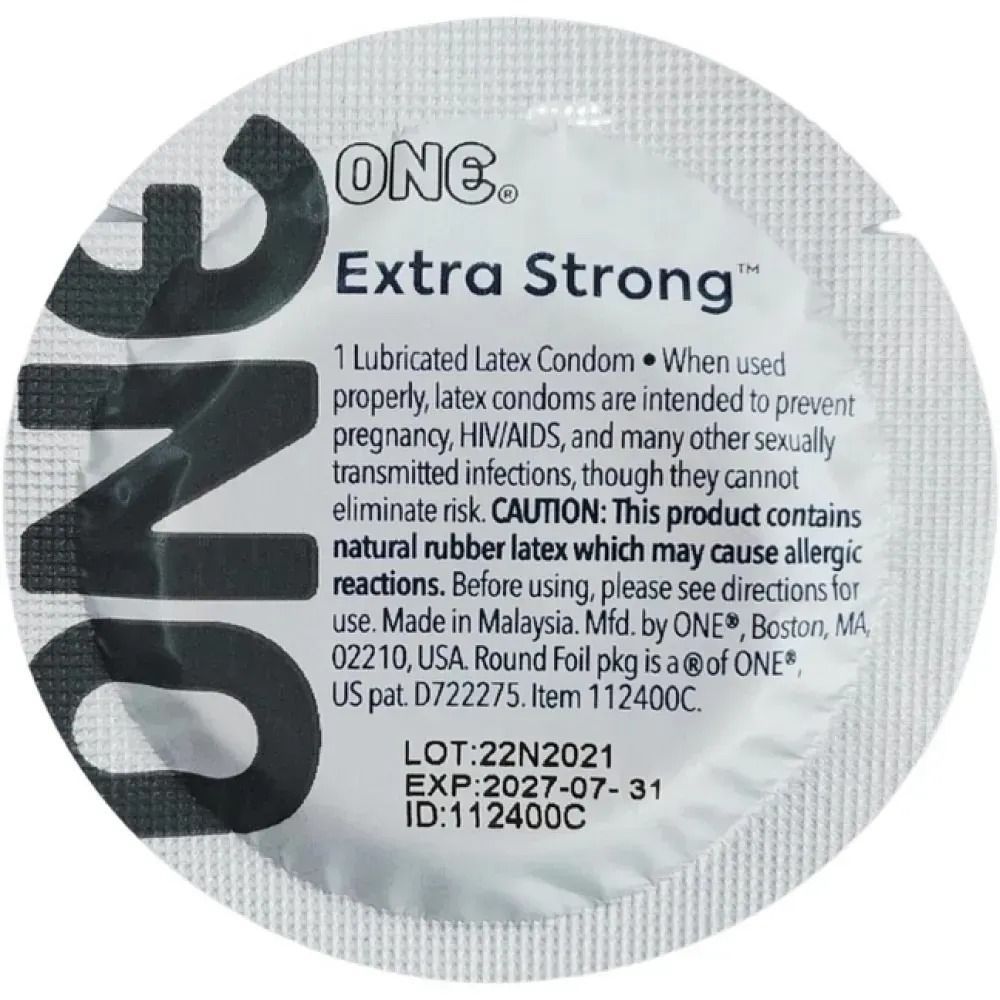 Презерватив класичний латексний One Extra Strong із потовщеними стінками, 1 шт.