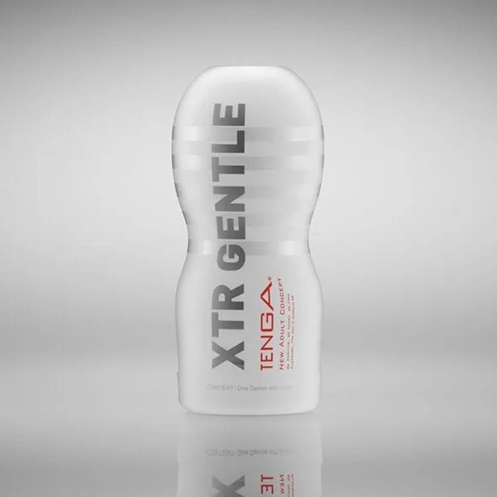 Мастурбатор в колбе рельефный Tenga Original Xtra Gentle, белый