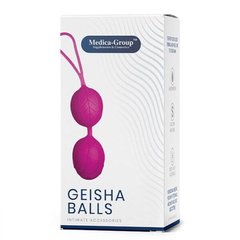 Вагінальні кульки гейші Medica Group Geisha Balls, фіолетові, 3.6 см