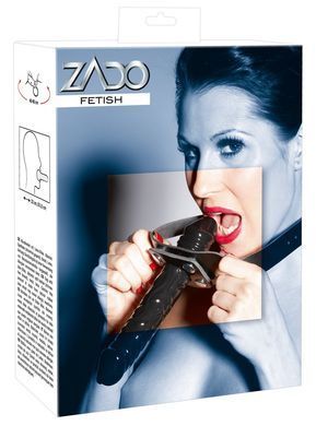 Кляп-фалоімітатор двосторонній Zado FETISH, чорний