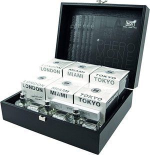 Чемодан с духами женскими и тестерами HOT Pheromone Perfume women 6 флаконов по 30 мл.