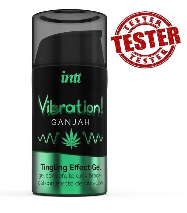 ТЕСТЕР/Жидкий вибратор Intt Vibration Ganjah 15 мл (при покупке 10 ед.,тестер за 1 грн)