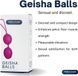 Вагинальные шарики гейши Medica Group Geisha Balls, фиолетовые, 3.6 см