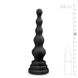 Анальная елка силикон Easy Toys Beaded Cone черная, 16.5 см