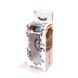 Анальная пробка с камнем Plug-Jewellery Dark Silver PLUG- Light Blue размер S