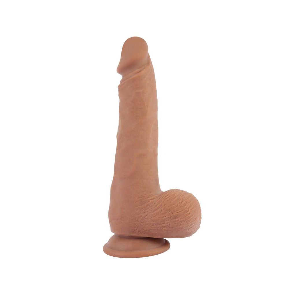 Фалоімітатор реалістичний з мошонкою, на присосці, бежевий, Chisa T-skin ReaL Desire Sniper
