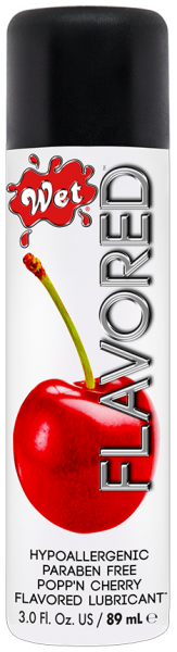 Съедобный лубрикант&nbsp;Wet Clear Flavored Cherry (Спелая вишня),&nbsp;89&nbsp;мл