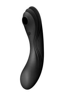 Двойной вибратор с вакуумной стимуляцией Satisfyer Curvy Trinity 4 черный