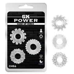 Набор колец GK Power Cock Rings 3 шт Set-Clear