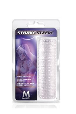 Мастурбатор M FOR MEN STROKE Sleeve CLEAR, Clear, 13.5см - 5.3дюйм.
