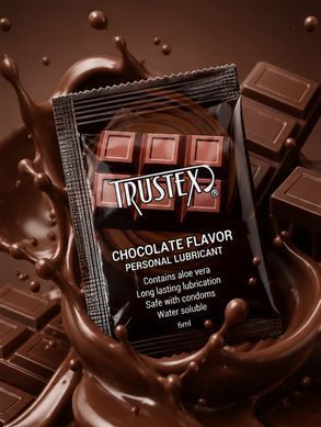 Саше/Лубрикант на водной основе Trustex Chocolate со вкусом шоколада, 6 мл