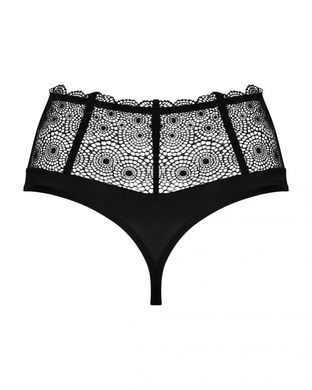 Сексуальні стрінги на високій талії Obsessive Sharlotte panties black L/XL