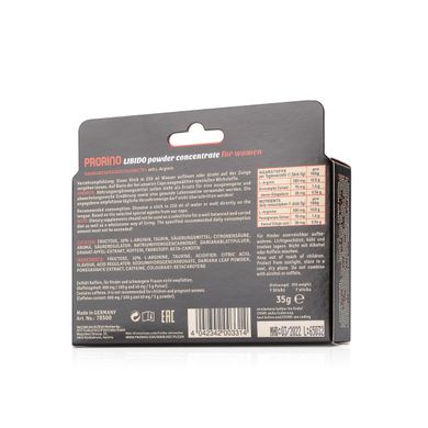 Збудливий порошок для жінок ERO PRORINO black line libido powder concentrate (в упаковці 7 шт стиків по 5 гр)