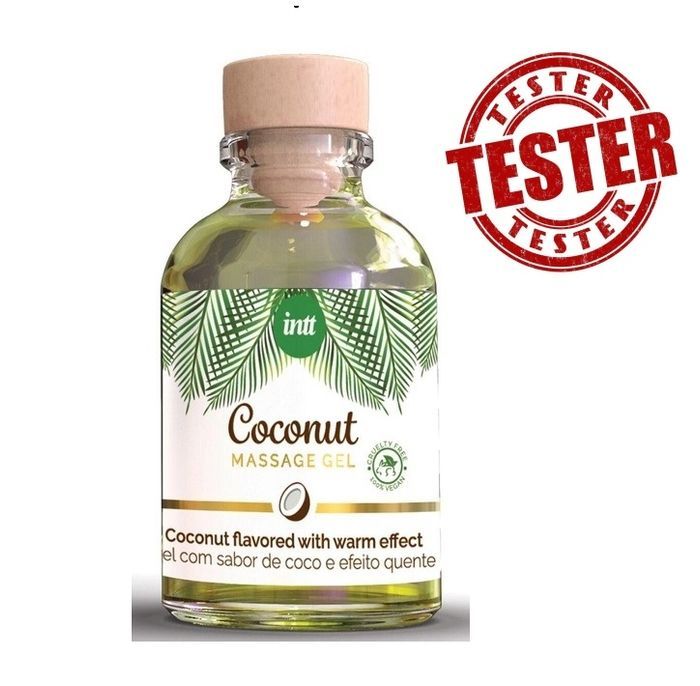 ТЕСТЕР/Массажный гель Intt Coconut 30 мл (при покупке 10 ед., 1 тестер за 1 грн)