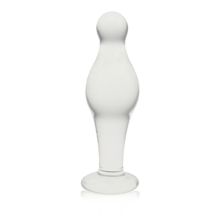 Стеклянная Анальная пробка 4,5"Glass Romance Clear