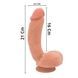 Фалоімітатор реалістичний з присоском, коричневий, Chisa T-Skin ReaL Sensualism