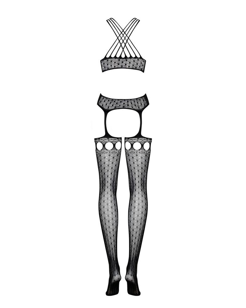 Комбинезон Obsessive BODYSTONKING G313 черный SML