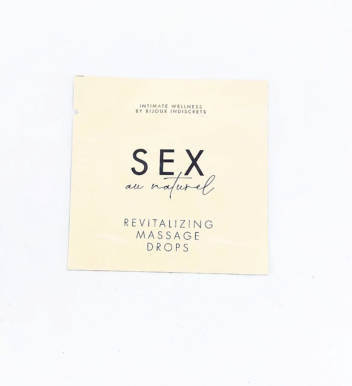 Пробник Revitalizing Intimate Massage Drops- Sex Au Naturel 1мл