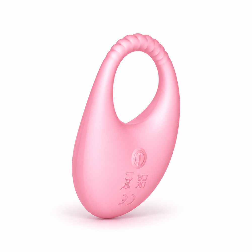 Виброкольцо с управлением через приложение UNIVIBE Halo Rose, розовое, 8,57 &times; 5,65 &times; 3,79 см