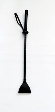 Плетеный стек DS Fetish, экокожа, черный, 52 см