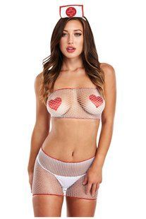 ХТИВА МЕДСЕСТРА NIGHT SHIFT NURSE 4-PC SET ONE SIZE