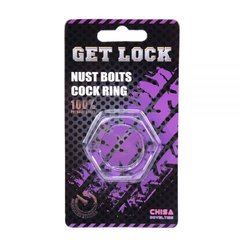 Кольцо эрекционное Nust Bolts Cock Ring-Clear