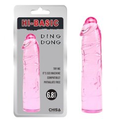 Фаллоімітатор гелевий Chisa Hi-Basic Ding Dong Pink