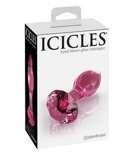 Скляна анальна пробка Pipedream Icicles No 79 рожевий