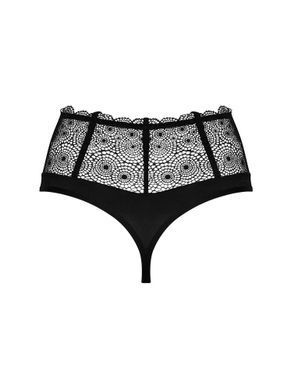 Высокие трусики-стринги Obsessive Sharlotte panties black XXL
