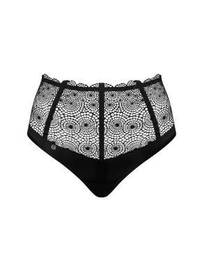 Высокие трусики-стринги Obsessive Sharlotte panties black XXL