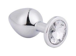 Анальная&nbsp;пробка Silver&nbsp;Metal Diamond, M