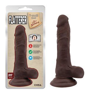 Фаллоимитатор/насадка&nbsp;на&nbsp;страпон&nbsp;Chisa T-skin ReaL Flatterer с&nbsp;хребтом