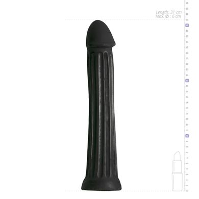 Большой фаллоимитатор All Black XXL Dildo черный, 31.5 см