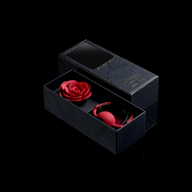Кляп роза из силикона и итальянской кожи Rose Ball Gag UPKO