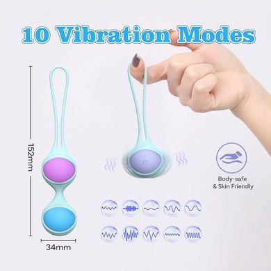 Набір різнокольорових вагінальних віброкульок Every Night Toys з вібрацією та дистанційним пультом