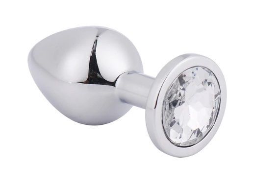 Анальна пробка Silver Metal Diamond, m