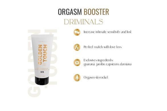 Лубрикант Driminals Golden Touch Booster підсилюючий оргазм, 30 мл